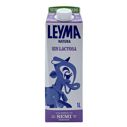 eiras-distribuciones-leche-semidesnatada-sin-lactora-leyma Brick 1L leche semidesnatada sin lactosa LEYMA