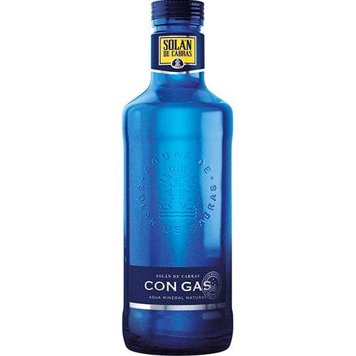 eiras-distribuciones-solan-de-cabras-botella-gas-vidrio-75cl botella agua con gas de vidrio 75cl